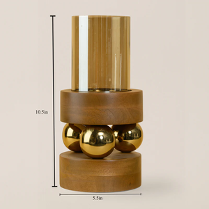 Porte-bougie en bois le plus vendu pour la décoration de la maison, créant une ambiance chaleureuse avec une finition en bois naturel et un design intemporel - Product Image 2