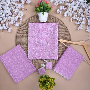 Vêtement ethnique traditionnel indien, robe imprimée à l'écran, costume en coton, tissu imprimé à l'écran, salwar kameez, tissu imprimé pour robe - Product Image 4