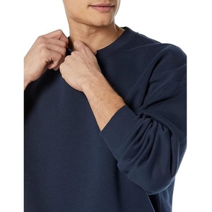 Best Selling Stylish Long Sleeve Round Neck Shoulder Slope Solid Color Comfortable Plus Size Men's Sweatshirt From Bangladesh - Product Image 3