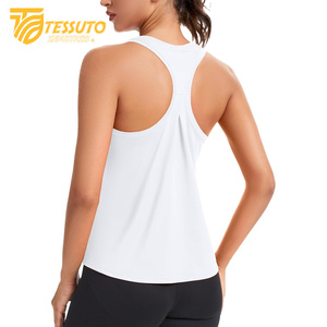 Ropa de entrenamiento para mujer, camiseta sin mangas deportiva de Yoga para gimnasio, camisetas sin mangas con estampado personalizado de alta calidad para mujer, camisetas sin mangas con tirantes gruesos para gimnasio para mujer - Product Image 4