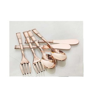 Cubiertos de Metal de excelente calidad, cubiertos de lujo, asequible, con asas rugosas, utensilios de cocina para el hogar, novedad - Product Image 4