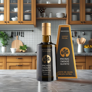 Aceite De Oliva Virgen Extra "Encinas De Montequinto" 500mL Campana De Cristal De Alta Calidad Cosecha Temprana Para Cocinar Y Aderezar - Product Image 3