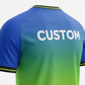 Maillot de football unisexe personnalisé, sublimation, impression numérique, logo d'équipe, tissu respirant à séchage rapide, manches courtes, personnalisable pour l'équipe - Product Image 5