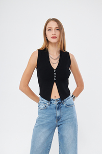 Blusa de punto cómoda y elegante para mujer, tela informal de moda para oficina y uso diario - Product Image 4