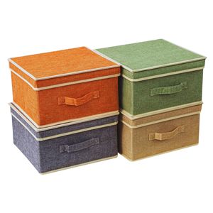Boîtes de rangement pliables personnalisées OEM avec couvercle pour vêtements et chaussures, organisateur moderne de luxe pour la maison et le bureau - Product Image 1
