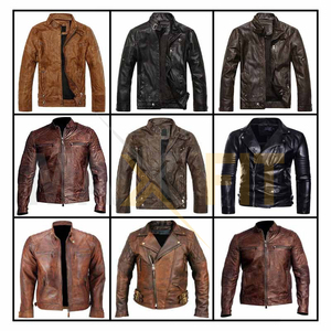 OEM Customized Winter Thick Summer Thin Washable Short <b>Men</b> Pu Leather <b>Jackets</b> by MAXFIT ENTERPRISES - Product Image 6