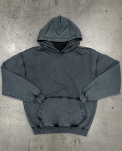 Oversize Pullover <b>Sun</b> Fad Hoodie Drop Shoulder Loose Fit Acid Wash Hood Custom Design Vintage Wash <b>Sun</b> Faded Hoodie Ladies - Product Image 3