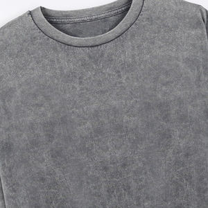 T-shirts délavés à l'acide de haute qualité pour hommes Logo personnalisé manches courtes nouveau Design de mode en gros T-shirts à l'acide avec logo personnalisé - Product Image 5