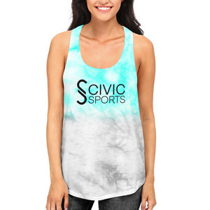 Custom Summer Ladies Tank Tops Breathable Quick Dry Tye Dye Print O-Neck Casual Crop in Soft Cotton Streetwear Style - Product Image 1