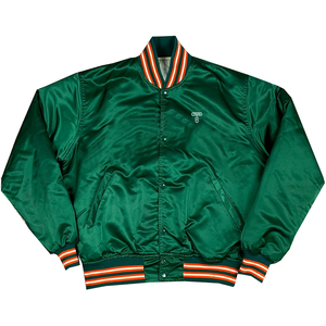 Nouvelles Arrivées en Gros : Blouson Coupe-Vent Varsity à Manches Pailletées, Col Montant, Style Vintage Hiver, Tenue Grecque Élégante pour Sororité, en Denim - Product Image 5