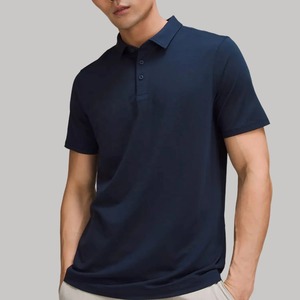 Nueva ropa deportiva con logotipo bordado personalizado para camiseta de Polo Unisex que absorbe la humedad Plain Golf para Polo con ajuste sólido para hombres - Product Image 6