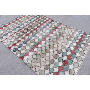 พรมวินเทจ ขนาด 5x7.5 ฟุต (153x230 ซม.) สีแดง ลายเปอร์เซีย-ตุรกี - Product Image 3