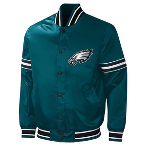 Chaqueta de béisbol de bombardero de satén hecha a medida a la venta en color sólido Haga su propio diseño Chaquetas universitarias de satén para hombres - Product Image 2