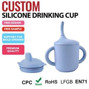 ถ้วยซิลิโคนสำหรับฝึก<span class=keywords><strong>เด็ก</strong></span>ทารกแบบ2-in-1ฝาจับนุ่มสำหรับเด็กวัยหัดเดินสามารถซัก<span class=keywords><strong>ได้</strong></span>ในน้ำได้สีที่กำหนดเอง (อายุ<span class=keywords><strong>7</strong></span>-24<span class=keywords><strong>เดือน</strong></span>) - Product Image 2