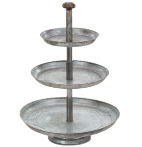 Support à gâteau en métal galvanisé Support à gâteau de table personnalisé décoratif à un niveau pour célébration d'anniversaire - Product Image 4