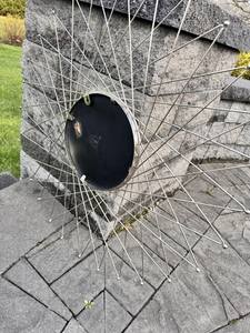 Espejo de mosaico redondo de plata moderno Espejo de pared decorativo de color y forma personalizado - Product Image 2