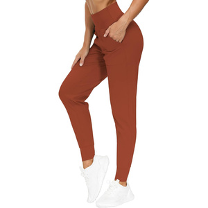 Pantalones Joggers Holgados con Logotipo Personalizado, Pantalones de Felpa de Cintura Alta para Mujer, Estilo Hip Hop Transpirable con Decoración de Encaje para Invierno - Product Image 1