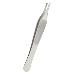 Fórceps de tejido marrón Adson de acero inoxidable de 12 cm | Fórceps quirúrgicos con dientes para un manejo preciso del tejido - Product Image 1