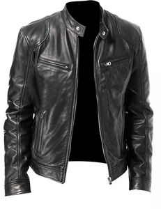 Top Design en cuir de vachette véritable Style Vintage rayure avec longue fermeture éclair qualité supérieure bonne qualité veste de motards personnalisée - Product Image 4