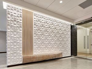 Moderne Geometrische Verlof Ontwerp Gesneden Marmeren Wandpanelen Hotels Commercieel Entertainment Huishoudens-Waterdichte Geluiddichte <span class=keywords><strong>Wpc</strong></span> Mdf