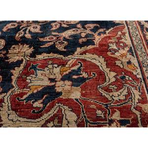 Tapis en soie bleue noués à la main Gulmarg Pae-6210, rectangulaires, en viscose, à motifs médaillon et patchwork abstrait, techniques artisanales pour la maison et la voiture - Product Image 3