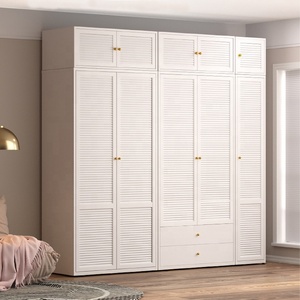 Armoire en acier moderne avec armoire de rangement supérieure |   Système de placards modulaires pour chambres de luxe – Conception de rangement <span class=keywords><strong>vertical</strong></span> type armoire - Product Image 1