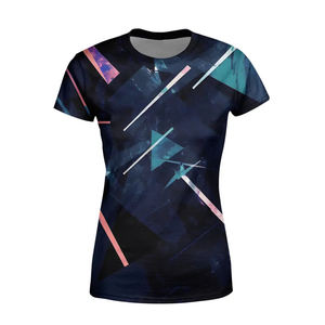 OEM 220/290 Gsm Heavyweight Mujeres Camiseta impresa personalizada Secado rápido Transpirable Sublimación Mujeres EE. UU. Tamaño Camisetas Para mujeres - Product Image 1