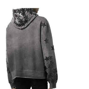 2025 haute qualité Logo personnalisé thermique lavage à l'acide sweats à capuche basiques coton mélangé meilleures ventes basiques, sweats à capuche en coton mélangé - Product Image 3