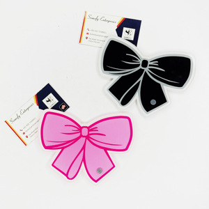 Azulejos de pestañas de alta demanda, logotipo personalizado, herramientas de azulejos de pestañas con lazo negro y rosa, bonito acabado, nuevo diseño sostenible - Product Image 1