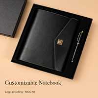 Carnet à couverture rigide en cuir PU personnalisé avec logo en relief, journal/agenda personnalisé OEM/ODM pour cadeaux d'entreprise