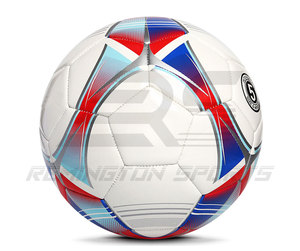 Ballon de football imprimé avec logo personnalisé | Prix bon marché 100% ballons de football pakistanais cousus à la machine de haute qualité du Pakistan - Product Image 4