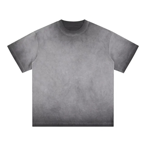 Clothes Men 250gsm 100% Cotton Heavy Weight Oversized High Street Wear <b>Tshirt</b> Acid Washed High Quality T-shirt - Product Image 1