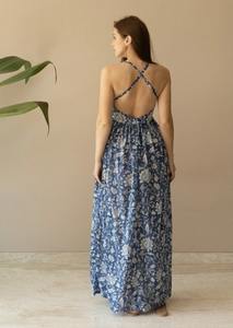 Vestido de fiesta de verano con estilo de mujer de algodón indio hecho a mano hasta el suelo para ropa de novia regalo personalizado venta personalizada - Product Image 2