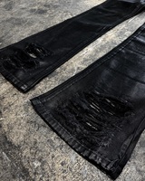 Jeans personnalisés pour hommes, style skinny, cloutés, déchirés, vieillis, cirés, coupe cloche, bootcut, évasés, baggy, empilés, en denim