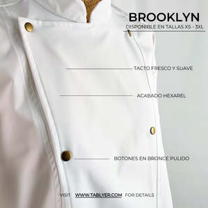 Chaqueta de Chef Estilo Brooklyn con Cuello Mao para Primavera, Estilo Workwear, Procesamiento Finalizado - Product Image 4