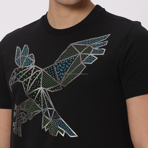 T-shirt homme en coton 100% tricoté, coupe ample, épaules tombantes, grande taille, qualité supérieure, avec logo personnalisé Fit2Fight. - Product Image 5