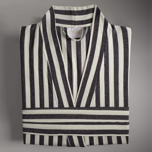 Kimono Datca a rayas de algodón de primera calidad, albornoz Peshtemal tejido textil para el hogar de Turquía - Product Image 1