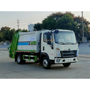 Camion à ordures compacteur, camion de collecte des déchets, camion de transport des ordures, camion à ordures fabriqué en Chine, camion à ordures compacté pour l'assainissement - Product Image 1