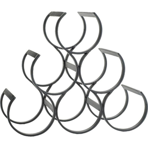 Modern Vintage Wrought Iron Metal Wine <b>Rack</b> Golden Finish Multifunction Tabletop Beverage Holder for Home Kitchen - Product Image 3