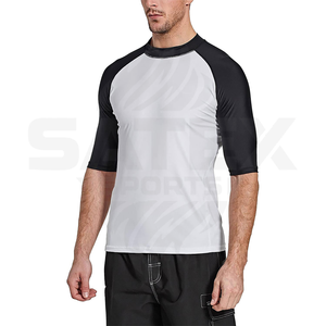 เสื้อแรชการ์ดสำหรับเล่นเซิร์ฟแบบใหม่ ไม่มีโลโก้ สำหรับผู้หญิงและผู้ชาย ป้องกันแสงแดด UPF50+ ระบายอากาศได้ดี เป็นมิตรกับสิ่งแวดล้อม แห้งเร็ว ชุดว่ายน้ำแบบรัดรูป - Product Image 3