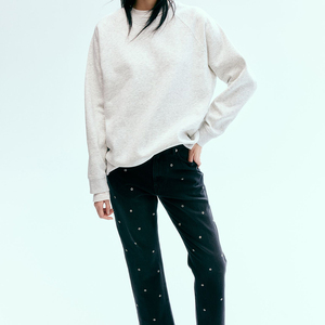 Sudaderas con cremallera para mujer hechas a medida, sudaderas de gran tamaño para mujer, sudaderas de lana hechas de algodón más vendidas, sudaderas para mujer - Product Image 3
