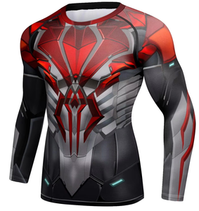 Wholesale High Quality Customized <b>Printing</b> Rashguard Oem Manufacturers Suppliers Running Fitness Compression BJJ/MMA Rash Guard - Product Image 1