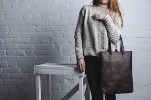 Bolso Tote de Cuero Genuino de Gran Capacidad, Estilo Vintage, de Moda, de un Solo Hombro, Portátil, Resistente al Agua, para Mujer, LWTB-0215, 2024 - Product Image 5
