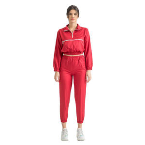 Survêtement pour femmes à capuche coupe-vent imprimé uni Logo personnalisé Séchage rapide Respirant Réversible Écologique Sport Course à pied 2 - Product Image 3