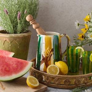 Assiette de charge en rotin au design élégant forme ronde plaquée alimentaire tissée sous des assiettes pour la décoration de table de mariage utilisation de serveurs alimentaires - Product Image 4