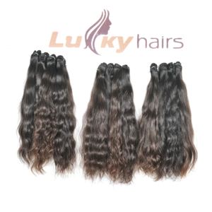 ผมต่อแบบ Remy สีดำสำหรับต่อทำจากผมมนุษย์เป็นลอนธรรมชาติ - Product Image 5