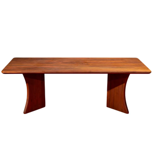 โต๊ะรับประทานอาหารทรงสี่เหลี่ยมผืนผ้า10คนทันสมัยพร้อมไม้วอลนัทเนื้อแข็งและเฟอร์นิเจอร์ห้องรับประทานอาหารทำจาก PU - Product Image 3