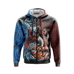 Diseño único Algodón de secado rápido Mezclado Tallas grandes Sudaderas Temporada de invierno Con capucha con patrón impreso Sublimación Sudaderas - Product Image 1