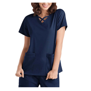 Uniformes de gommage d'hôpital pour femmes médicales Tricoté Spandex Respirant Confortable Costume de gommage pour médecins Infirmières Utilisation de la clinique dentaire - Product Image 5