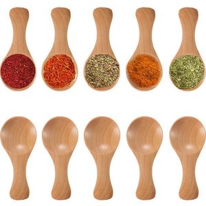 Mini cuillère en bois pour la taille personnalisée prix bon marché avec utilisation à la main Chininy poli pour la vente - Product Image 4